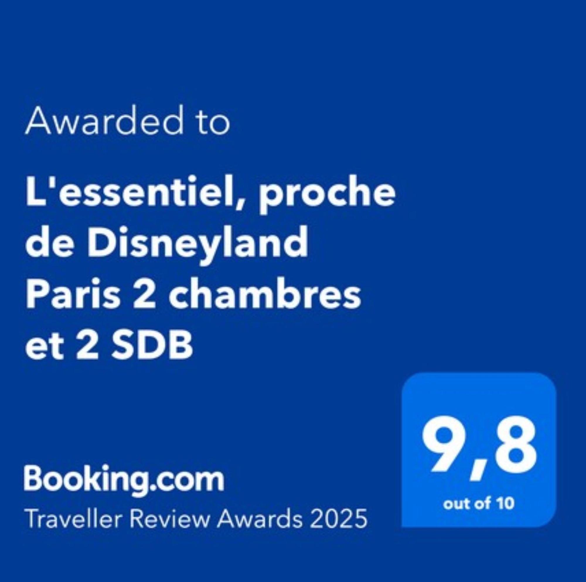 L'Essentiel, Proche De Disneyland Paris 2 Chambres Et 2 Sdb Chessy  Exterior foto
